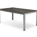 Briga Table Trespa Forest Grey Top Silver Frame