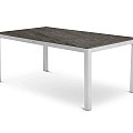 Briga Table Trespa Forest Grey Top White Frame