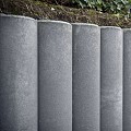 Ronde palissade grijs 100x20 cm. ~
