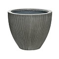 Pottery Pots plantenbak Jesslyn XS Dark Grey (vert. ridg.) (øxh) 41x35 cm. ~