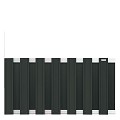 Wpc-Antraciet Fsc Tuinscherm Design Recht 39X1800X930 mm ALU LIGGERS~