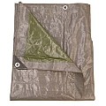 Dekzeil 140gr/m2 - 8 x 12 m, grijs/groen ~