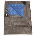 Dekzeil 210gr/m2  - 4 x 5 m, grijs/blauw ~