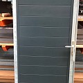 Stalen poortframe Modulair koker 50x40, H=190cm, Breedte=maatwerk: 60-150cm, incl Slotset RVS Klink