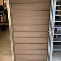 Stalen poortframe oud model Modulair koker 50x40, H=175cm, Breedte=maatwerk: 60-150cm, incl Slotset