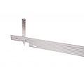 Alu Mevo Edge PRO LxH 229x10,2 cm. Dikte 4,8 mm. zilver (incl. 4 verbindingsclips en 30 pennen) ~