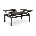 Flip-Up Coffee Table 3 in hoogte verstelbare Tableau's Trespa blad Alu / Trespa (120x79x42 cm) ~