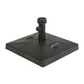 Parasolvoet 90 kg verrijdbare parasolvoetvoor zweefparasols Zwart beton (80x80x5 cm) ~