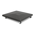 Parasolvoet 90 kg verrijdbare parasolvoetvoor zweefparasols Zwart beton (80x80x5 cm) ~