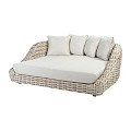 Wakkanda Daybed robuuste 20 mm PE draad. Swiss Fabrics all weather kussens Kubo (205x175x69 cm) ~