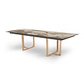 Table incl Top Nida 280 Dekton-TEAK Kahlo Nida Kahlo  (280x100 cm) ~