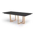 Table incl Top Nida 220 Dekton- TEAK Bromo Nida / Bromo (220x100 cm) ~