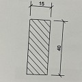 Opsluitband grijs 100x40x15 cm. vb ~