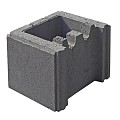 Holblok beton Eindsteen (hoek klein) LxBxH 24x24x20 cm. ~