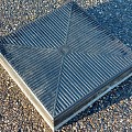 Rubbertegel zwart 30x30x6 cm. ~