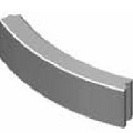 Bochtband grijs 78,5x20x10 cm. R=1 hd ~