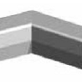 Trottoirband Hoekstuk visbek 13/15x25x38cm. 135º inwendig grijs ~