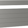 Wandpaneel voor Schutting met Acrylglas 180x135 kwartsgrijs-metallic ~