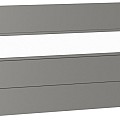 Wandpaneel voor Schutting met Acrylglas 180x90 kwartsgrijs-metallic ~