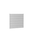 Wandpaneel Schutting zonder Acrylglas 150x135 zilver-metallic ~