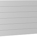 Wandpaneel Schutting zonder Acrylglas 200x135 zilver-metallic ~