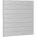 Wandpaneel Schutting zonder Acrylglas 180x180 zilver-metallic ~