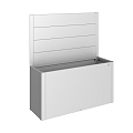 Schutting voor Kweekbed Belvedere (1Stk) zonder Acrylglas Gr. 200 zilver-metallic ~