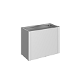 MoestuinBoxGr. 1x0,5 zilver-metallic ~