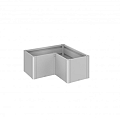 Kweekbed Belvedere MINI Gr. L100 zilver-metallic ~