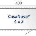 CasaNova 4x2, draairichting rechts donkergrijs metallic ~