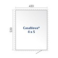 CasaNova 4x5, draairichting rechts donkergrijs metallic ~
