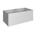 MoestuinBoxGr. 2x1 zilver-metallic ~