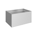 MoestuinBoxGr. 1,5x1 zilver-metallic ~