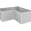 MoestuinBoxGr. L2x1 zilver-metallic ~