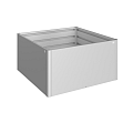MoestuinBoxGr. 1,5x1,5 zilver-metallic ~