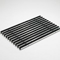 ACO schoonloper alu met tapijtstroken 60x40x2 cm. ~