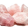 Half-edelsteen Rozenkwarts brokken ca. 1,5 kg. ST prijs ~