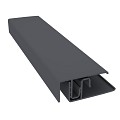 Randprofiel uit 2 delen Alu 7016 antraciet 300 cm. ~