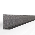 Verzinkte kantopsluiting Stroke L-model 300x10 cm. ~