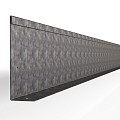 Verzinkte kantopsluiting Single L-model 300x16,5 cm. ~