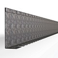 Verzinkte kantopsluiting Single flex L-model 300x16,5 cm. ~