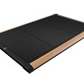 RiZZ Outdoor Mat Black - with Teak