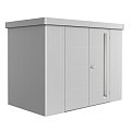 berging Neo 1D dubbele deur, zilver-metallic ~
