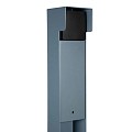 Tuinpaal - pro+ enkel met kabeldoos, afdekkap en installatiedraad grijs