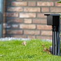 Tuinpaal - pro enkel met dubbele wartel grijs