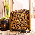 Logg houtopslag 60x40x180 cm. CorTen ~