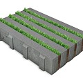 EcoStrook Grey 60x40x12 cm. ~