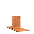 Piketpalen CorTen 20x8,3x8 cm. ~