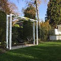 Luxxout Pergola U-frame uitval 0-100 cm. Profiel 100x100x2 mm. Antraciet. ~