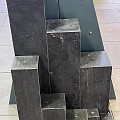 Zuil Spotted Bluestone rondom gezoet + gat 75x20x20 cm.